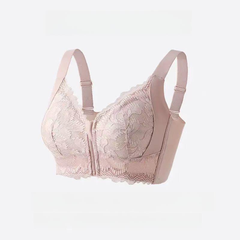 

Бюстгальтер с застежкой спереди для женщин, собирающий бюстгальтер для женщин, бюстгальтер против обвисания, регулируемый бюстгальтер-аксессуар, летний тонкий бюстгальтер 44/100D розовый