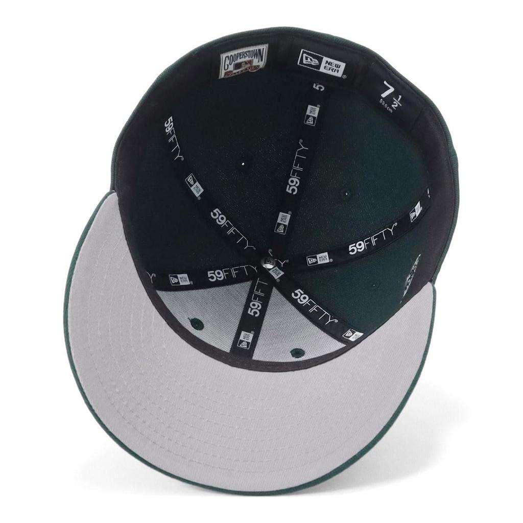 New Era LP 59FIFTY Cap MLB Atlanta ATL Dark with Side Under Exclusive to and Streetwear Travel Sun Gift Idea (70845752, NER35C1735), Braves, Green,