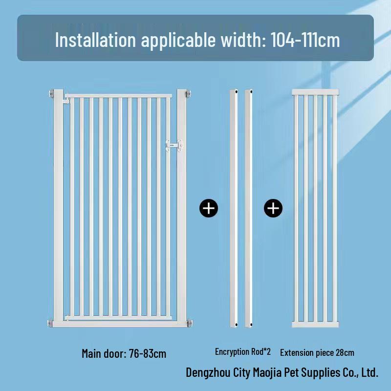 Large No-Drill Pet Gate: Dog Isolation, Cat Guardrail, and Anti-Cat Barrier