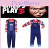 Kids Child's Play Chucky Cosplay Horror Costume Jumpsuit For Halloween Parties