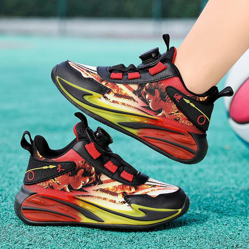 Nezha boys shoes children's sports shoes spring and autumn mesh soft sole Aobing boys running shoes breathable basketball shoes