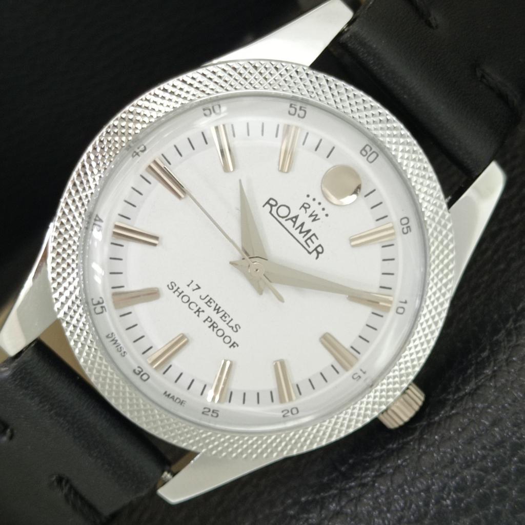 

SWISS VINTAGE HAND-WINDING MENS REFURBISHED WHITE COLOR DIAL WATCH a707168-1