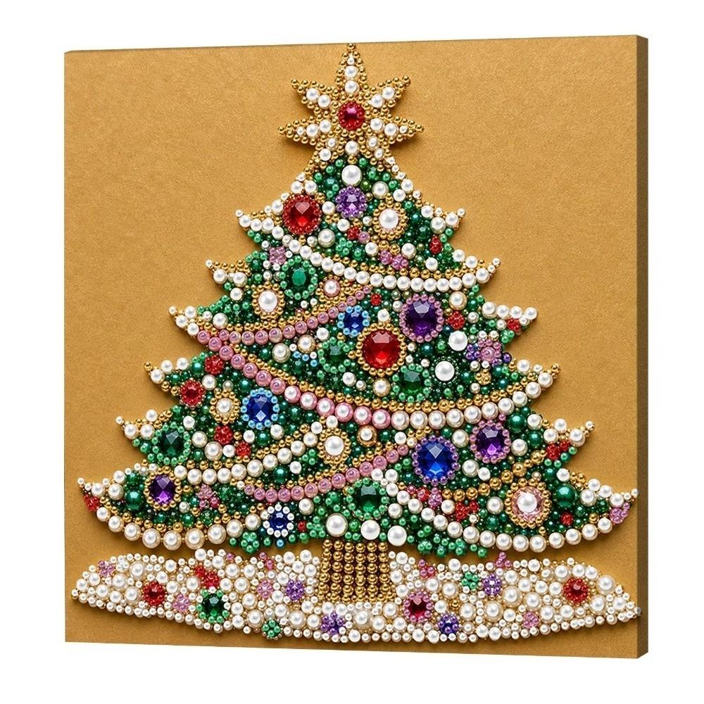 Self‑Adhesive Xmas Rhinestone Painting Kit Christmas Star Santa Crystal Painting Set Holiday Craft