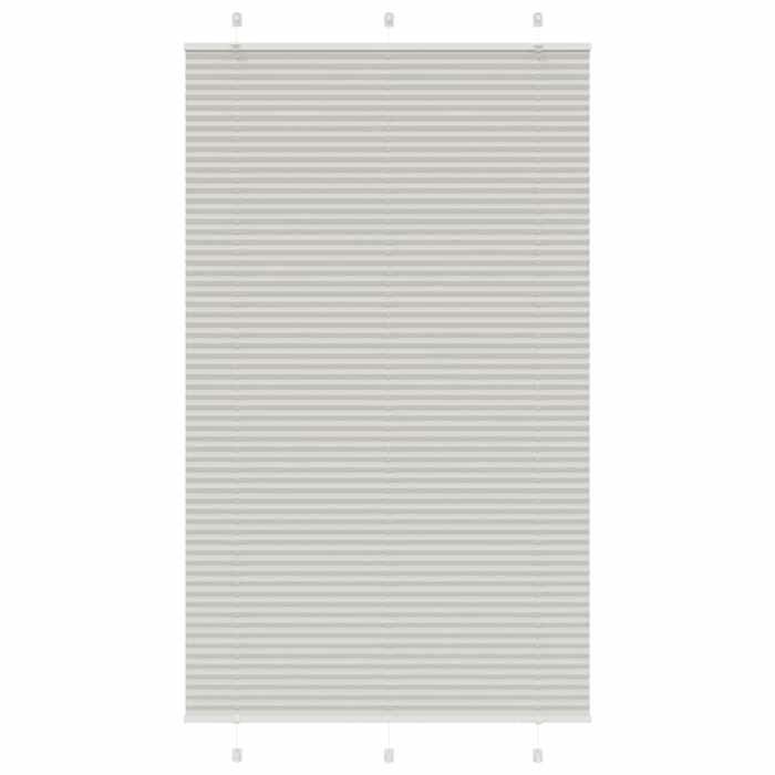 VidaXL Store plissé gris clair 120x200cm largeur du tissu 119,4cm, store plissé de fenêtre, store accordéon, store plissé de 4015368
