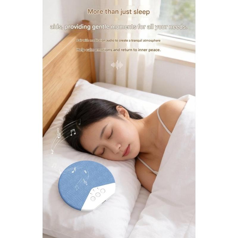 Thin Bluetooth-compatible Sleep Speaker With White Noise For Bedroom Use And Travel Friendly and Birthday Gift