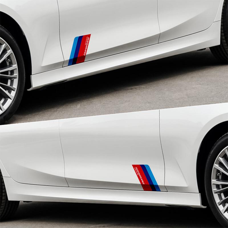 2 Stück Autoaufkleber Performance Limited Edition Kotflügel Auto Dekorativer Aufkleber für BMWs M3 M5 M6 X1 X3 X5 E34 E39 E36 E60 E90 E46