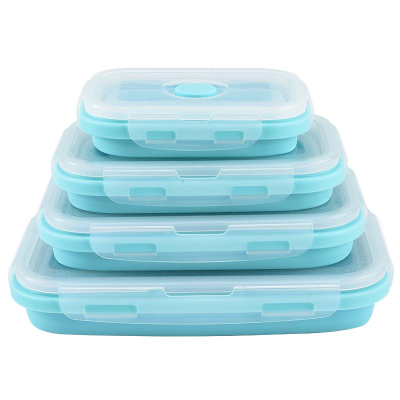 Silikon-Mittags- & Reise-Bento-Box für Kinder - Tragbare & Frische-Mahlzeitenschale