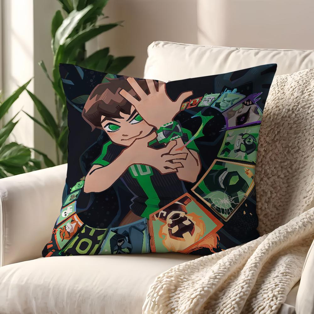 American CCartoon BBenS Cute Cushion Cover For Pillow Printing Sofa Decoration Home Car Room Shop Office Nordic Simplicity