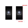 SVLHP1 2Pcs Car Logo Center Pillar Sticker Decor Accessories For VW GTI Golf8 Polo Passat Mk6 MK7 Tiguan R32 R RLine Magotan Jetta Bora