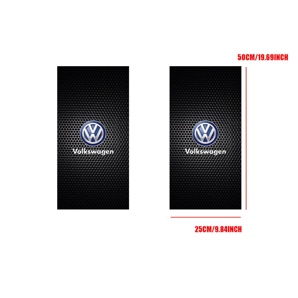 SVLHP1 2Pcs Car Logo Center Pillar Sticker Decor Accessories For VW GTI Golf8 Polo Passat Mk6 MK7 Tiguan R32 R RLine Magotan Jetta Bora