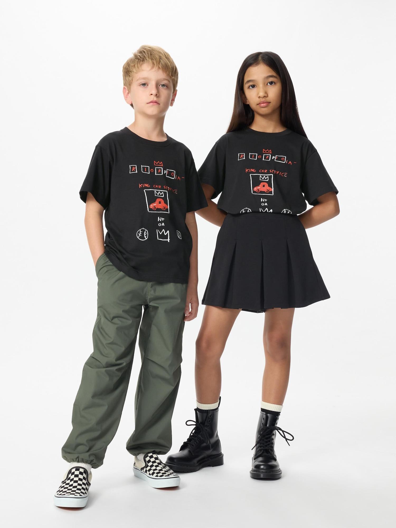 

Uniqlo Футболка Kids NY Pop Art UT с графическим принтом и коротким рукавом BASQIA A