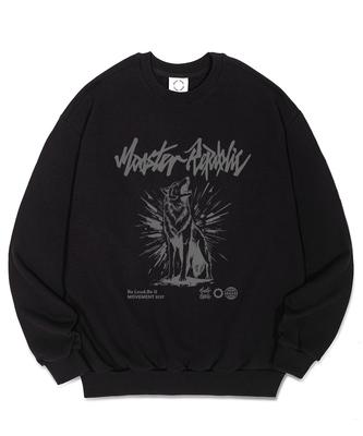 MONSTER REPUBLIC Howling Gray Sweatshirt Black_8137