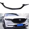 Dla Mazda CX-5 CX5 2017-2021, CX-8 2017-2019 Zewnętrzna Przednia Środkowa Kratka Wkładki Kratki Listwa Dekoracyjna Wykończenie ABS Błyszczący Czarny 2 szt.