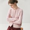 Pearl Button Luxury Cashmere Cardigan - Women's Thick Soft Wool Sweater for Autumn/Winter