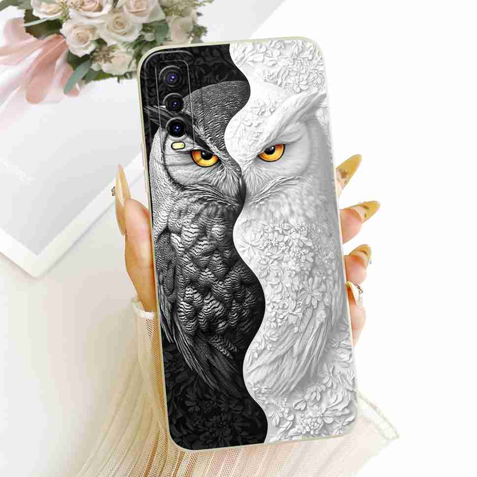 For vivo Y70s 5G Case Luxurious Flower Cartoon Silicone Back Cover For Vivo Y 70s Y51s Y51S V2002A Shockproof Phone Cases Fundas
