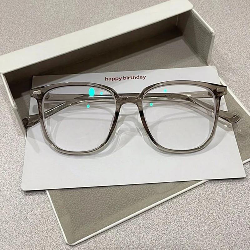 New Unisex Round Square Glasses for Men Women Myopia glasses Glasses Plain Glasses Nearsighted Eyewear Glasses -1.0 -2.5 -2