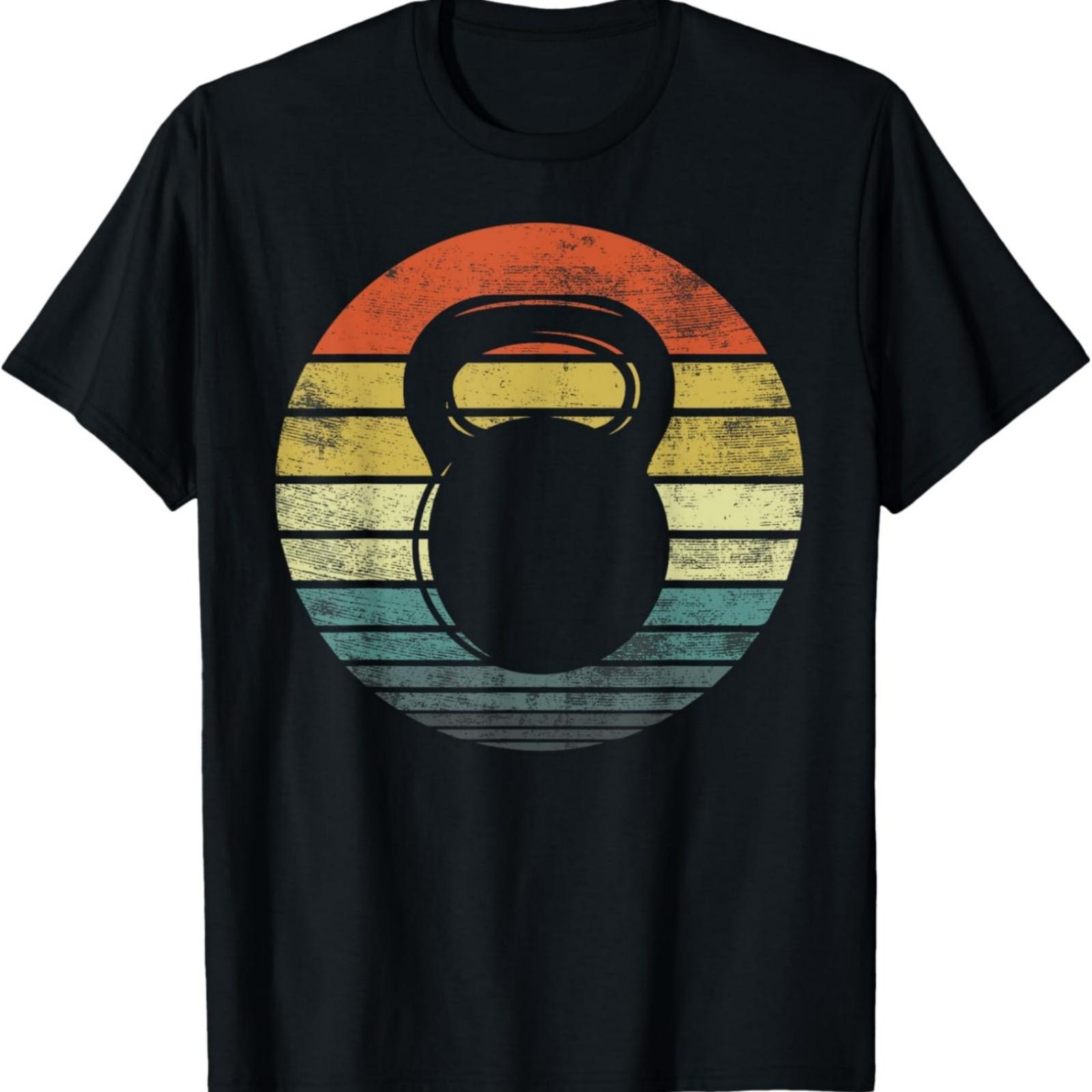 Kettlebell Gifts Funny Workout Retro Vintage Fitness Gym T-Shirt XXXXXL разноцветный