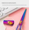 Transparent Rose Gold Acrylic Heavy-Duty Office Scissors for DIY and Student Use