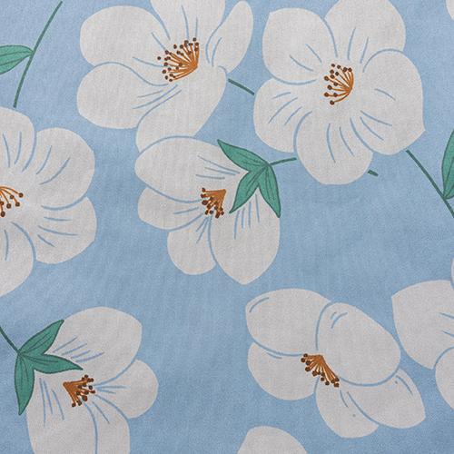 

1 шт. NAPEARL Литературный пасторальный стиль Занавеска с принтом синих цветов Полностью светонепроницаемые шторы для спальни, гостиной, балкона, окна для домашнего декора W150cm x L200cm