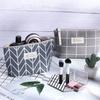 Large Canvas Makeup and Toiletry Bag with Zipper - Travel Storage Purse
