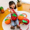 Cartoon Strawberry Mini Plush Shoulder Bag For Girls Kids Kids Gift