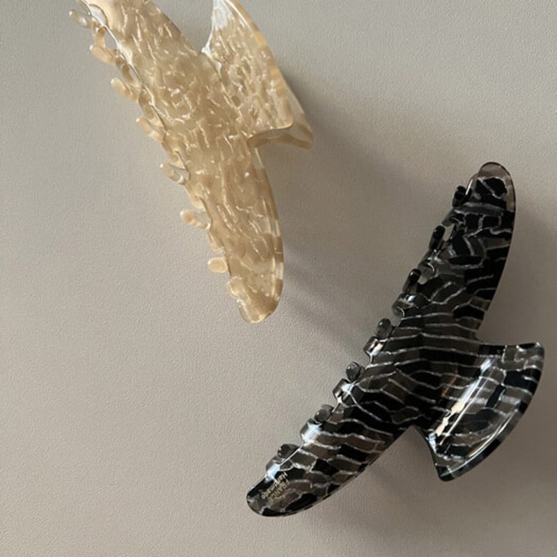 

mosxe Visual hair-clip (2color) black