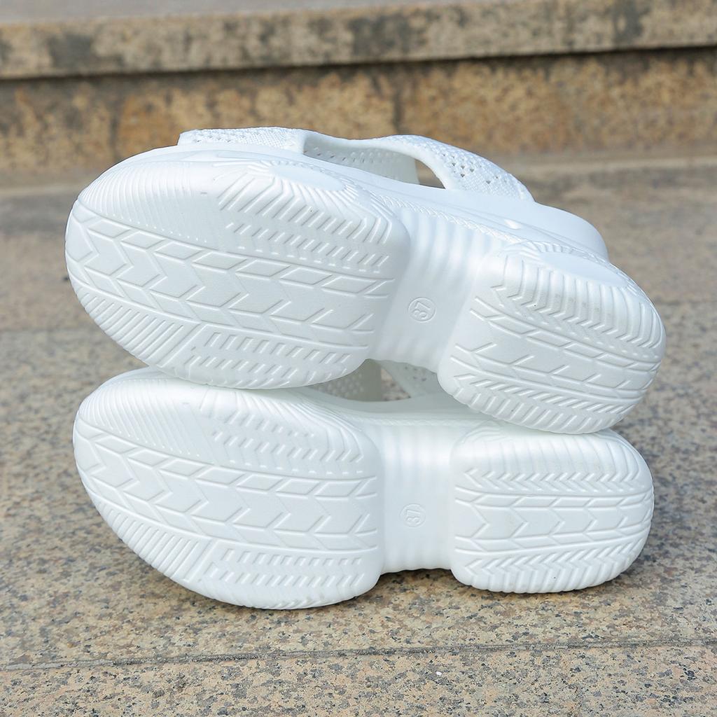 Sweat Sandals Women'S New Platform Open Toe Mesh Shoes Fashionable And Casual Hollow Out Wedge Shoe For Woman Wedge Sandal