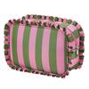 Ruffle Decoration Women's Makeup Case Colorful Travel Zipper Pouch  Toiletries Organization