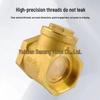 Full Copper Horizontal Check Valve Backflow Preventer for Tap Water (DN15) - Internal Thread
