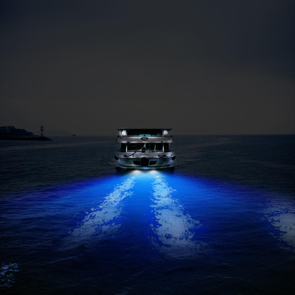 27 LED Stainless Steel Marine Navigation Light 50W Underwater Pontoon For Boat IP68 Waterproof Yachting Ship Fishing Night Lamp
