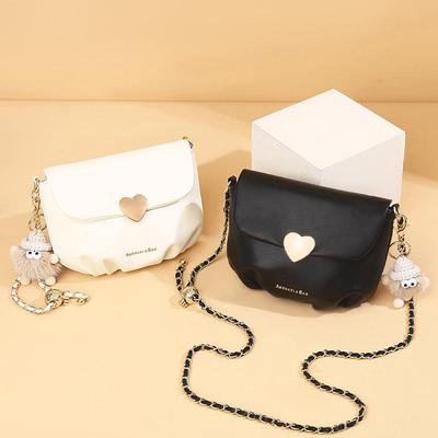 2024 Spring/Summer Women's Soft Leather Cloud Crossbody Bag – Trendy Chain Design