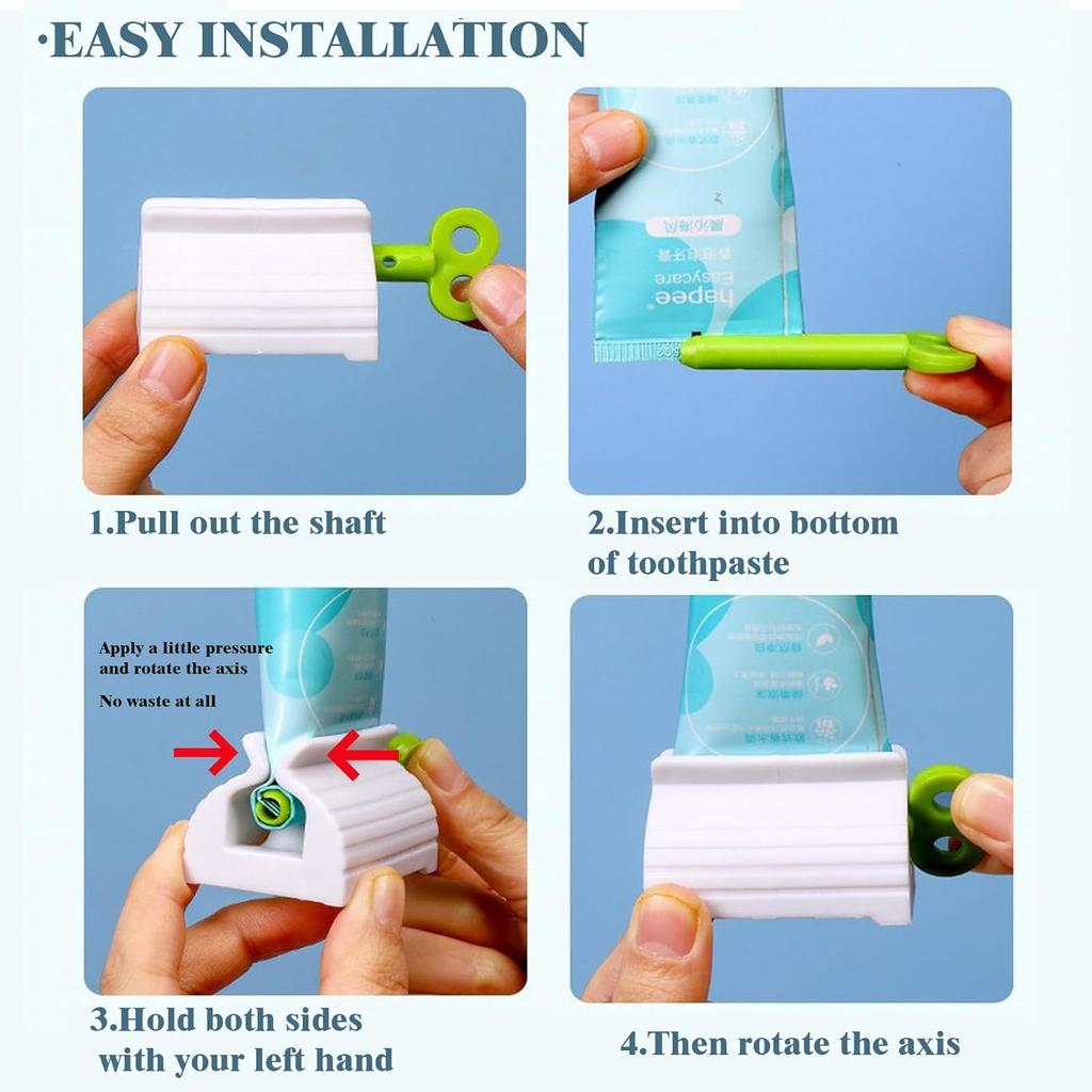Toothpaste Squeezer Rolling Holder Stand Dispenser Simple Kid Tube Squeezer Dental Tube Squeezer Tool for Bathroom Accessories