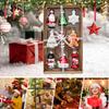 9Pcs Glass Christmas Tree Ornaments, Snowman & Santa Claus Hanging Decorations, Festive Charm for Xmas Tree, Car & Home, Gift Ready