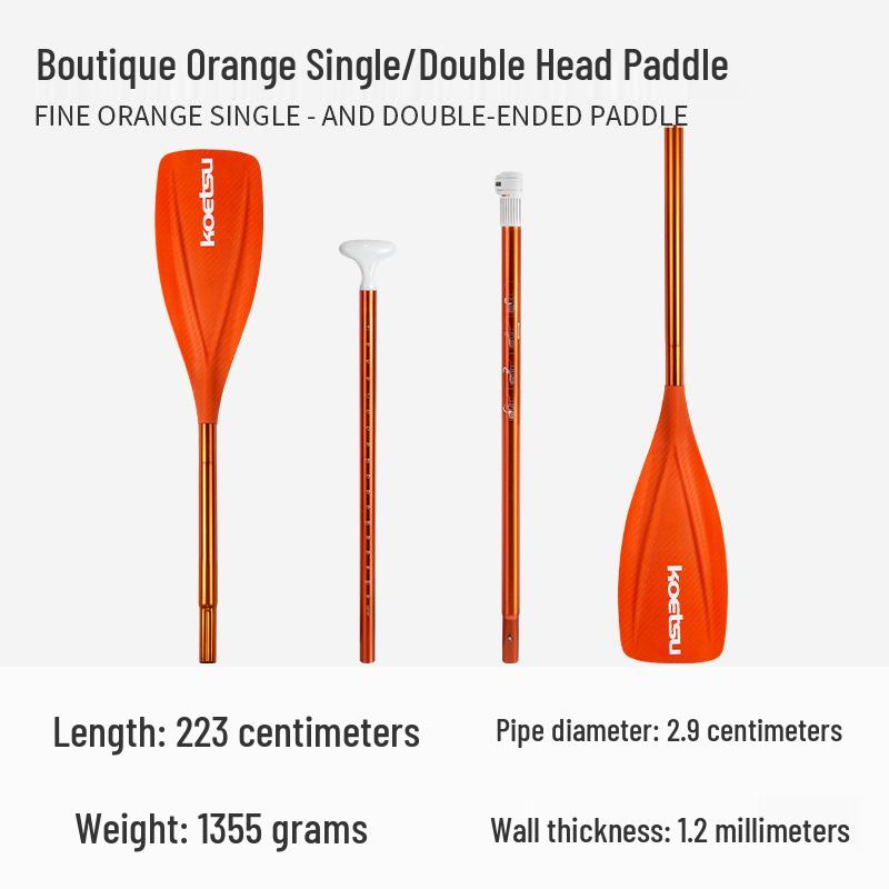 KOETSU Surf Paddleboard Dual-Use Aluminum Paddle: Single/Double Head Kayak & Paddleboard Paddle