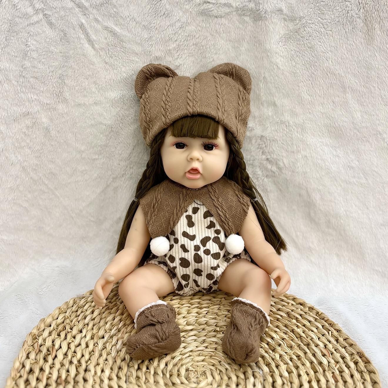 

30CM Simulation Baby Doll Toy Baby Girl Soft Vinyl Reborn Baby Training 30Cm Rebirth Doll (bagged)