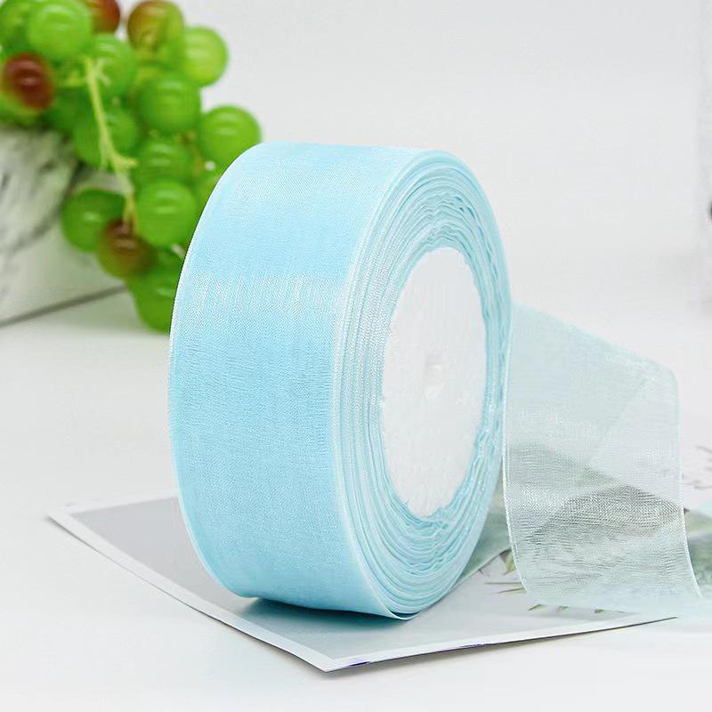 4cm Schneegarn Transparentes Band für DIY Haaraccessoires und Geschenkverpackung
