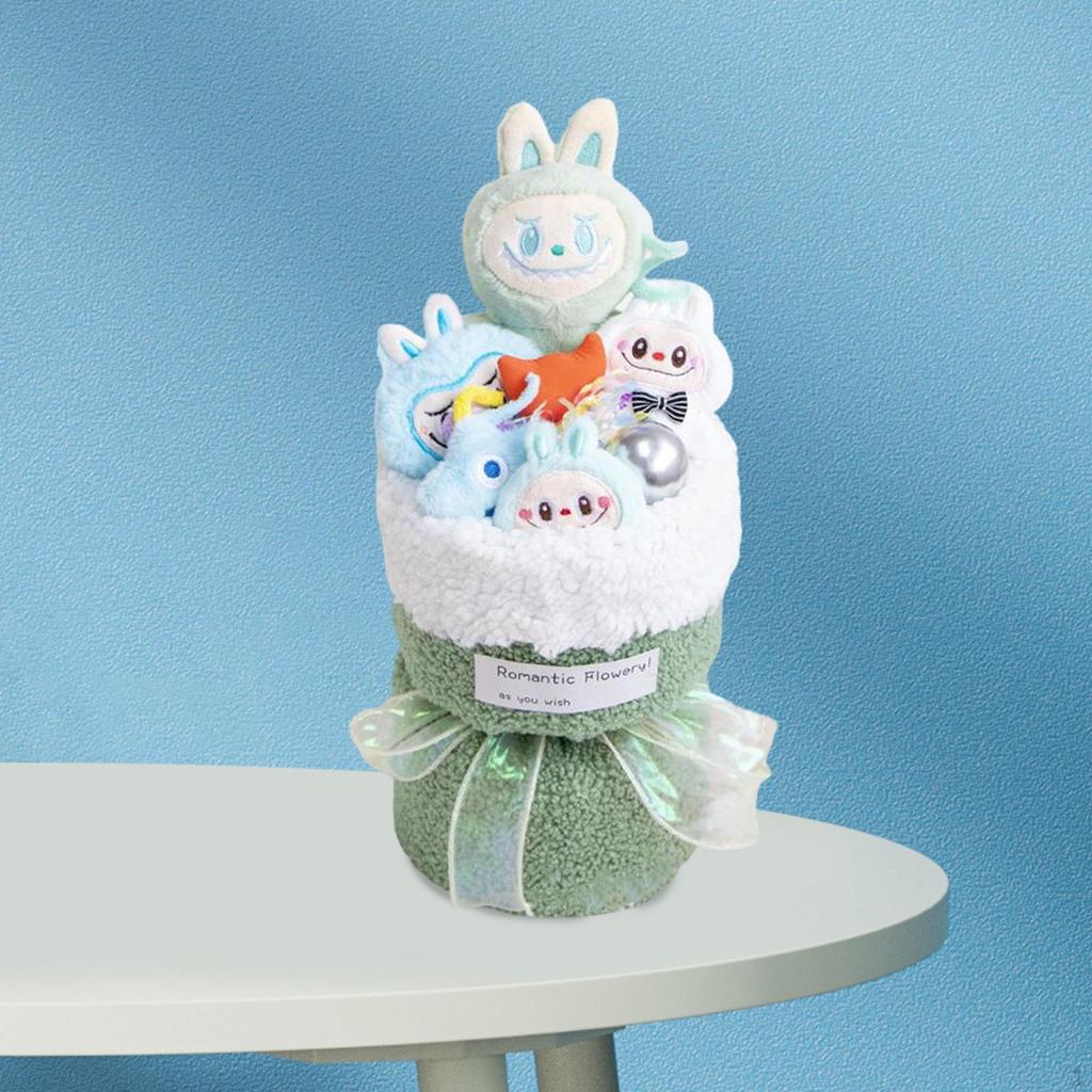 Plush Toy Doll Bouquet Home Decor for Anniversaries Bridal Shower Mother Day Coffee