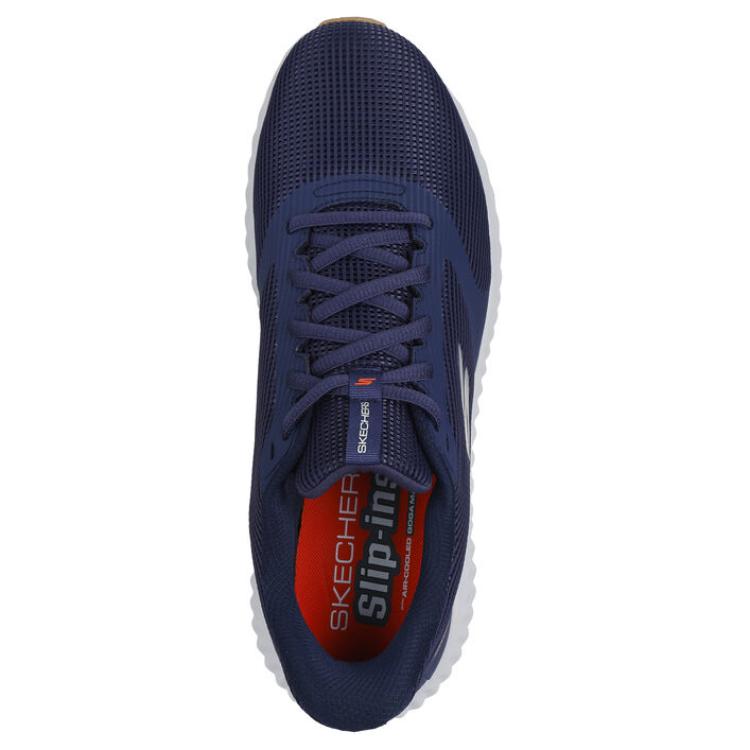 Skechers Slip-Ons Go Run Now - Stover Casual Low-Top Shoes Men Sneakers Blue 220381-NVY