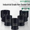 12-Piece Torx Star Hex Socket Set for Auto Repair and Maintenance, 1/2" Electric Socket Screws