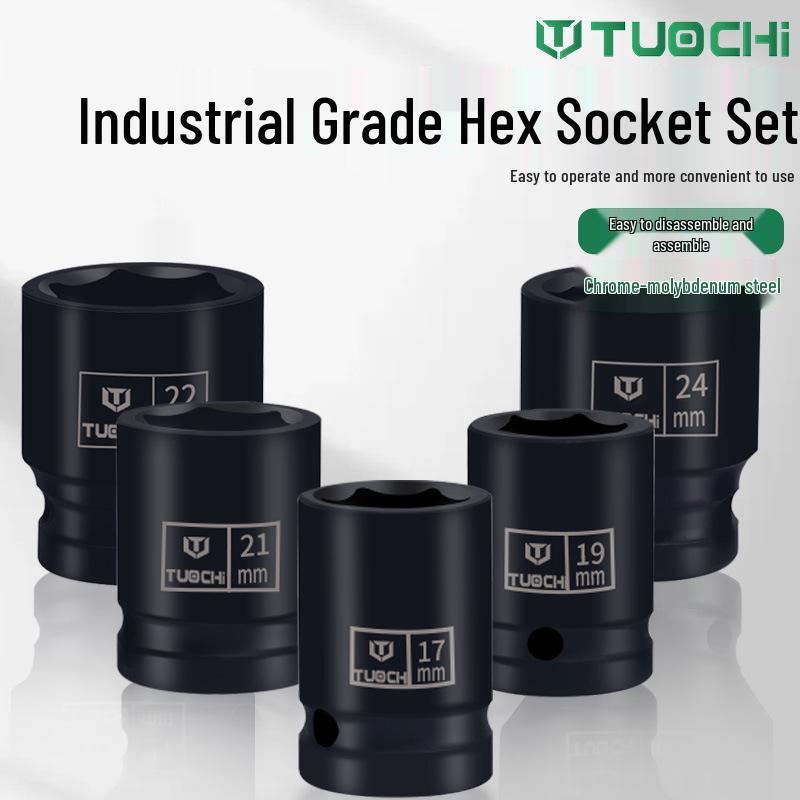 12-Piece Torx Star Hex Socket Set for Auto Repair and Maintenance, 1/2" Electric Socket Screws
