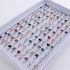 Trendy Multi-Style Zircon Square Ring - Women's Fashion Accessory