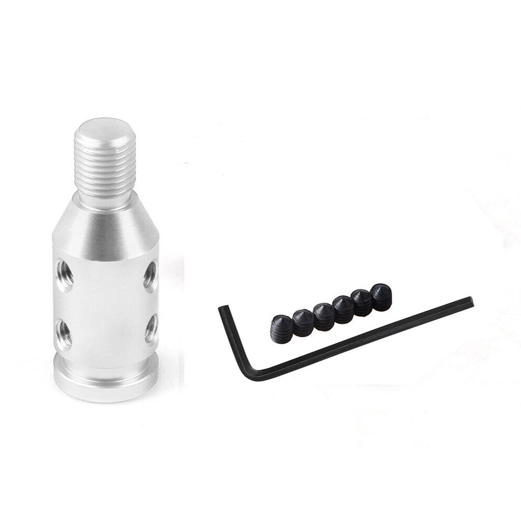 M12x1.25 Universal Car Aluminum Gear Shift Knob Adapter For Non Threaded Shifter