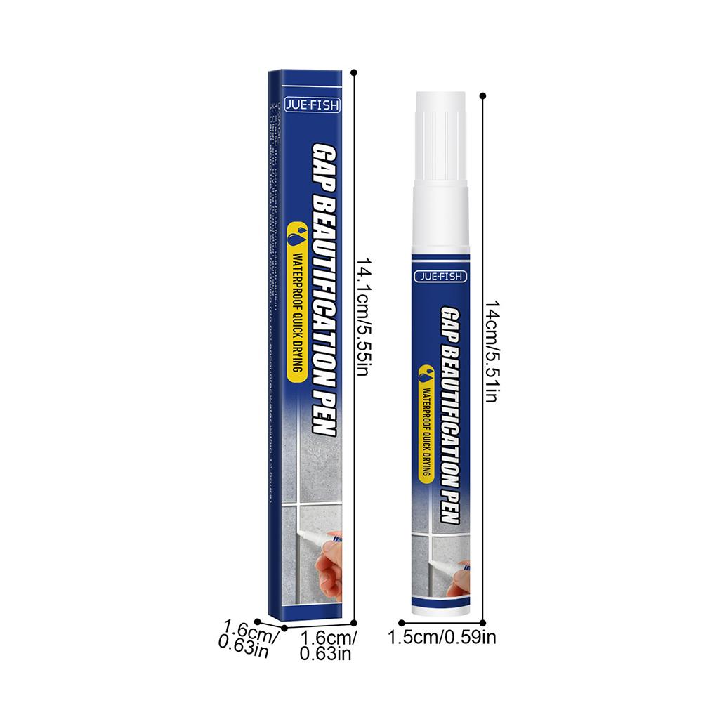 Waterproof Tile Gap Repair Pen Odorless White Tile Refill Wall Grout Marker Bathroom Porcelain Mouldproof Filling Cleaner Agents