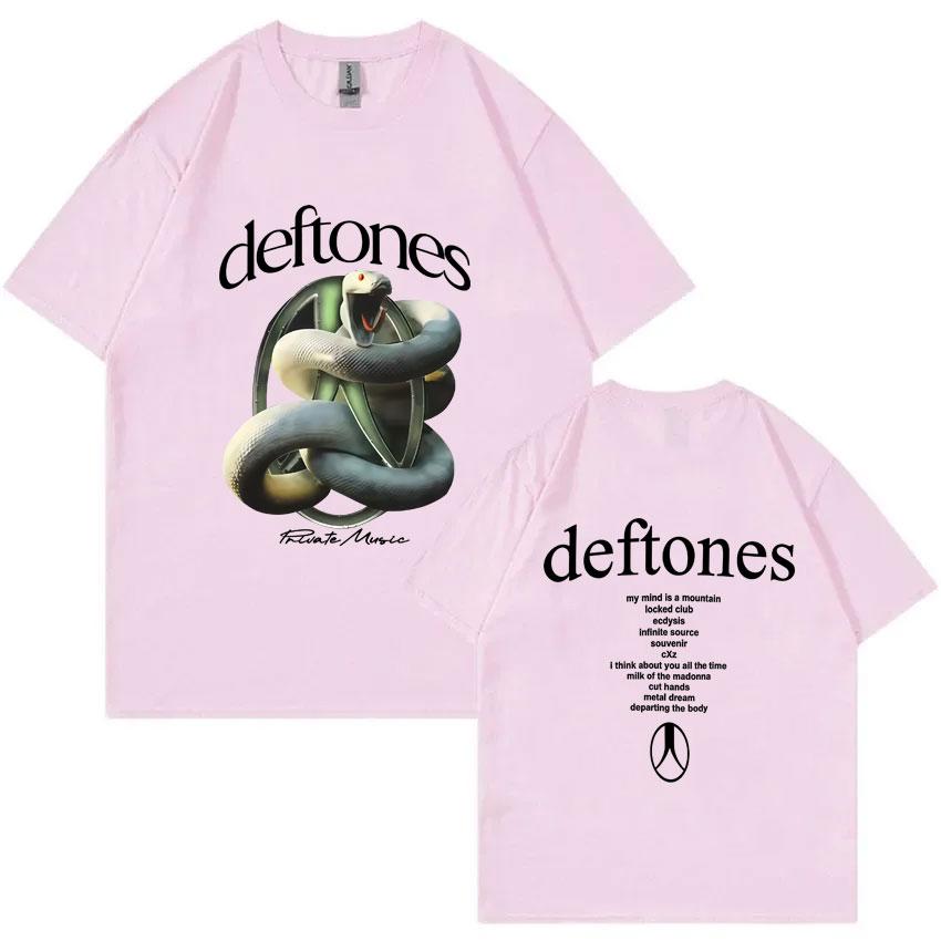 Rock Band Deftones Private Music Snake Graphic Tshirt Unisex Women Vintage Casual Soft Cotton T Shirts Unisex Fashion Streetwear