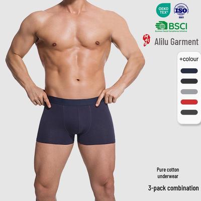 Ademende Katoenen Boxer Briefs voor Tieners - Effen Kleuren en Grote Maten
