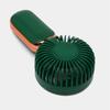 Mini rose gold pocket fan with USB rechargeable battery and stand