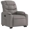 Electric Recliner Chair with Rising Function Taupe Fabric