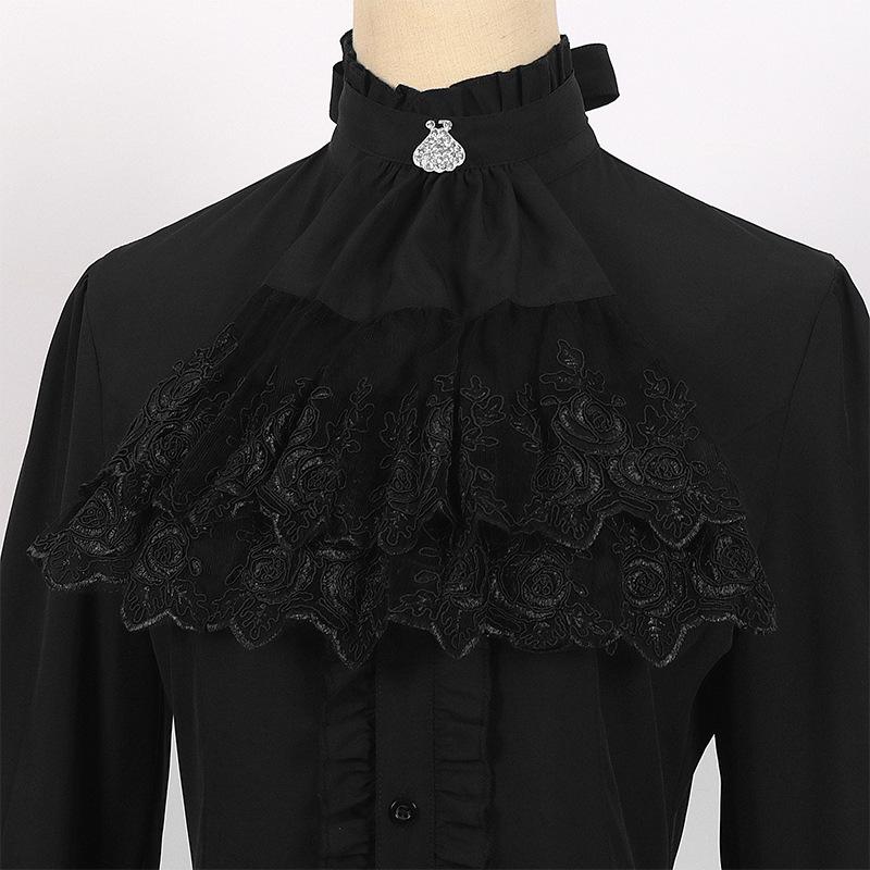 Chemise Plissée Steampunk Victorienne pour Femmes Européennes & Américaines 2023