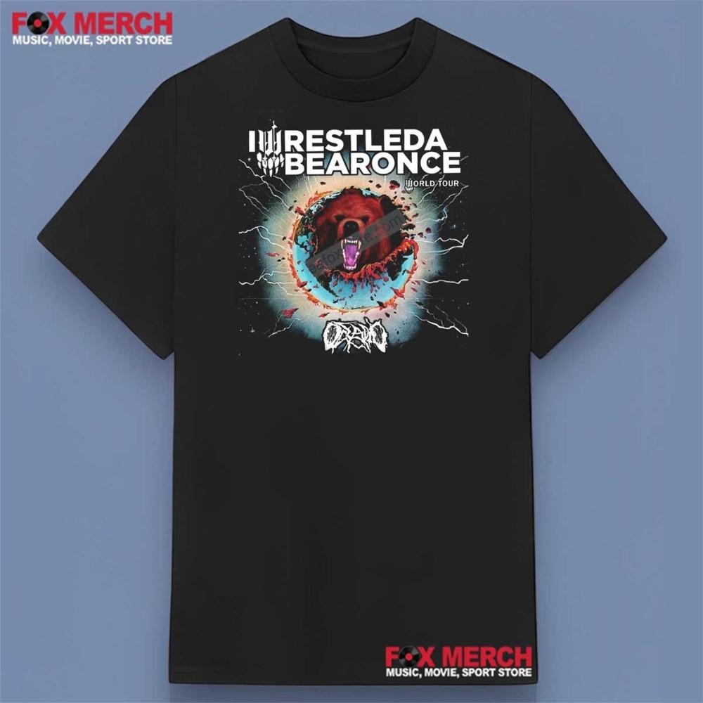 Iwrestledabear<wbr/>once World Tour Band Shirt Black All Size S-5XL SN277 Unisex T-Shirt