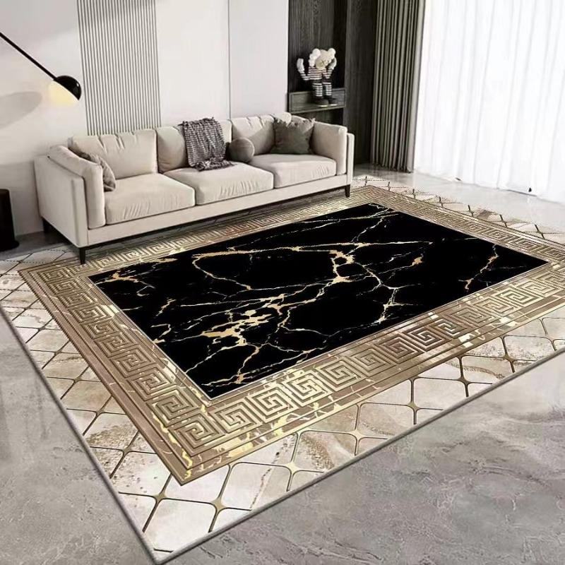European Luxury Print Large Area Rug Non-Slip Wear-resistant Carpet for Living Room Bedroom Soft Floor Mat Home Decor Beautiful